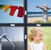 4pics1word answers cheats level BreezeThe answer is: Breeze