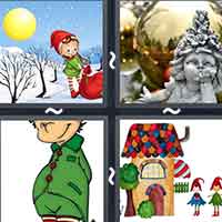 4 Pics 1 Word level 10-9 3 Letters