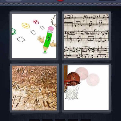 4 pics 1 word 5 letters music notes